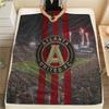Atlanta United FC, Wzór Koc Flanelowy, Wysoka jakość, Wygodny na Wszystkie Pory Roku, Wystrój Domu, Ciepło i Komfort, Idealny na Prezenty.