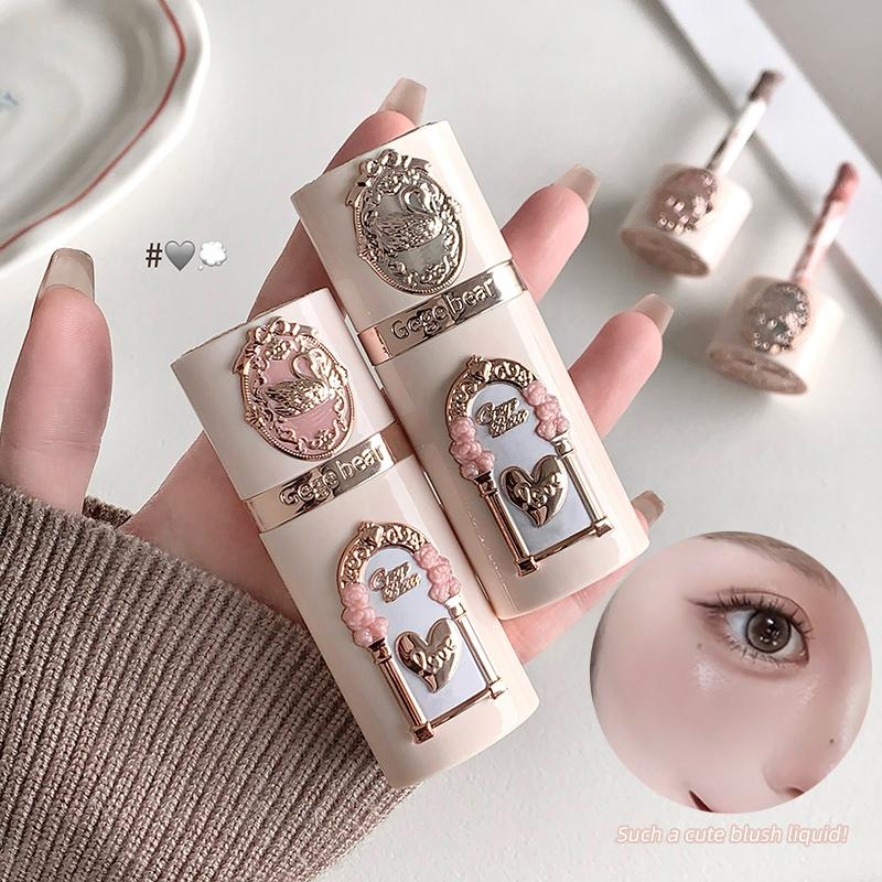 GegeBear Swan Garden Liquid Blush Natural Low Saturation Nude Sheer Water Glow Lightweight Long Wear Dewy Finish Soft Girl Daily Makeup Affordable 5g