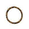 Natural yellow tiger eye stone straight-cut disc bead bracelet Men's and women's yellow tiger eye stone crystal bracelet jewelry