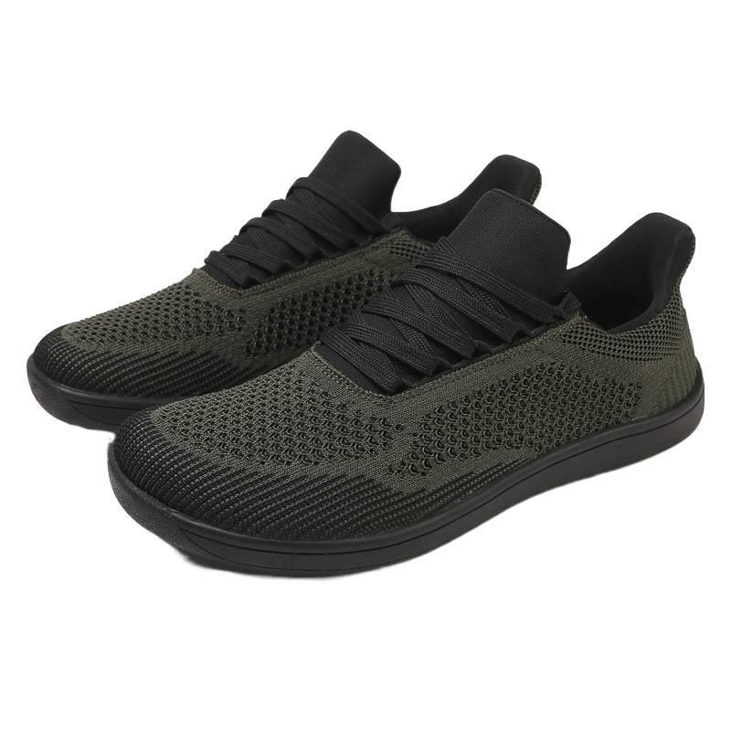 New wide last casual shoes sports fitness men's couples one-pedal lightweight fly-woven shoes women's outdoor cycling hiking shoes