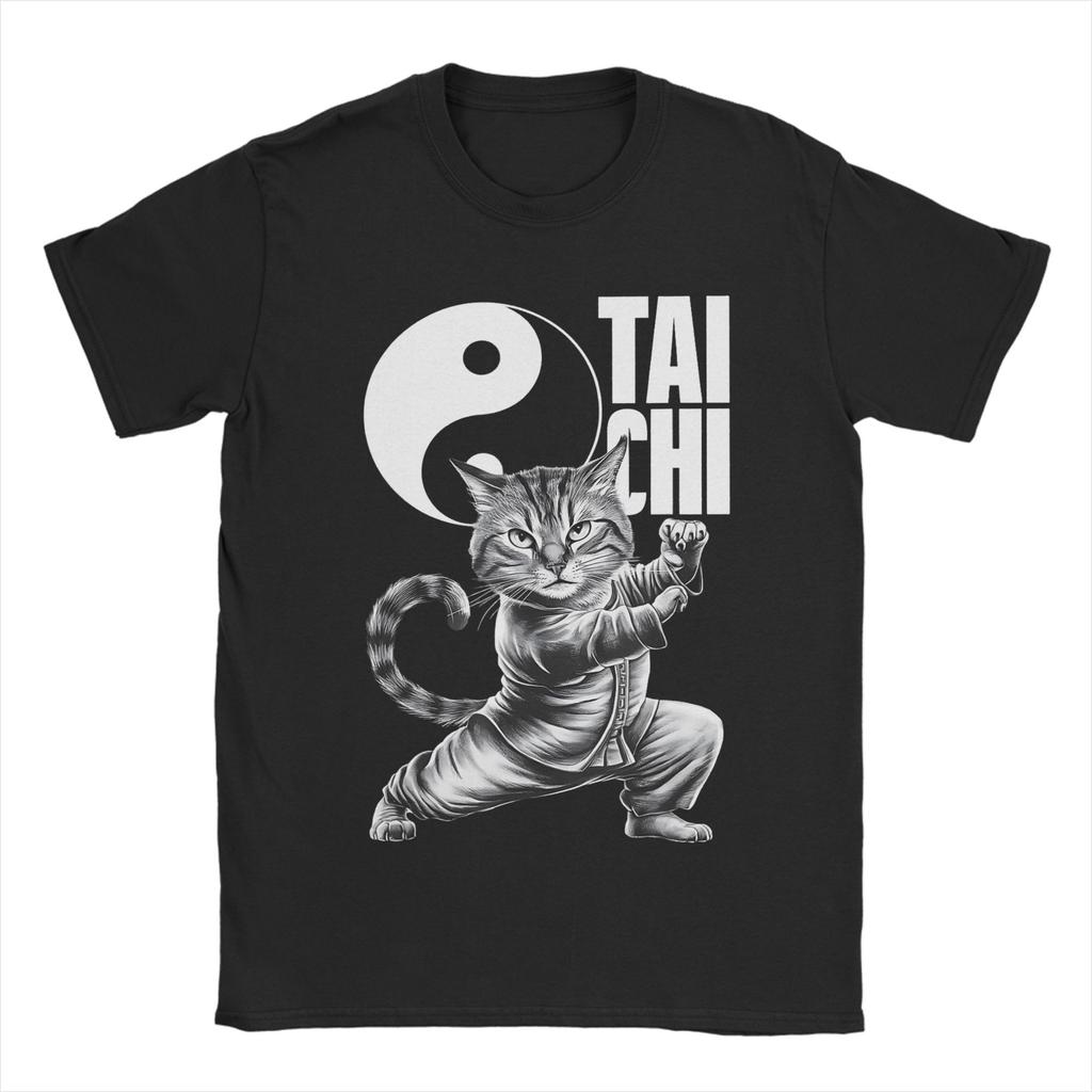 Ying Yang Energy Meditation Watercolor Tai Chi TShirt Summer   Cotton TShirts For Unisex Popular Casual Tshirt Short Sleeve