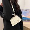 Stylish Pu Leather Shoulder Bag For Women Small Square Bag With Flap Cover Design