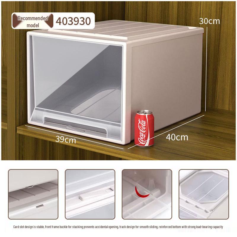 Japanese Thickened Plastic Transparent Shoe and Clothes Organizer Drawer