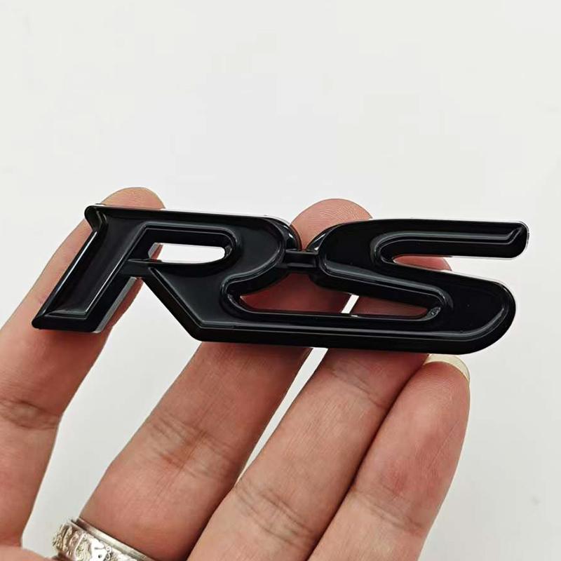 3D ABS Car Letters Logo RS Badge Rear Trunk Sticker Fender Side Emblem For Honda Civic City Fit Shuttle Jazz Car Acceessories