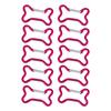 10pcs Bone Aluminum Keychains Clip Hiking Keychains Mountaineering Carabiner for Travel and Sports