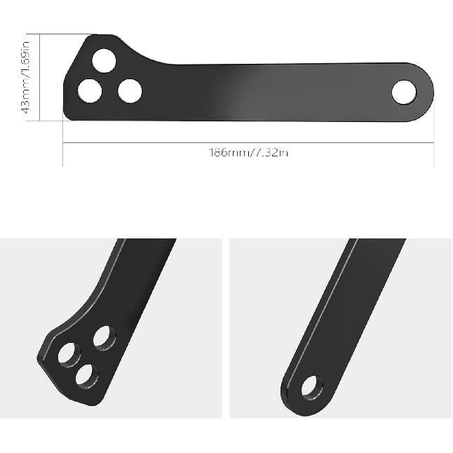 NICECNC Suspension Lowering Raising Links Compatible with Yamaha Tenere 700 /XTZ700 2019-2024, Tenere 700 Rally Edition 2020-2024, Adjustable Height