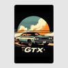 1971 Plymouth GTX Muscle Car Retro Classic Sports Car Metal Poster Sign Garage Club Custom Wall Decor Tin Room Decor Home Decor