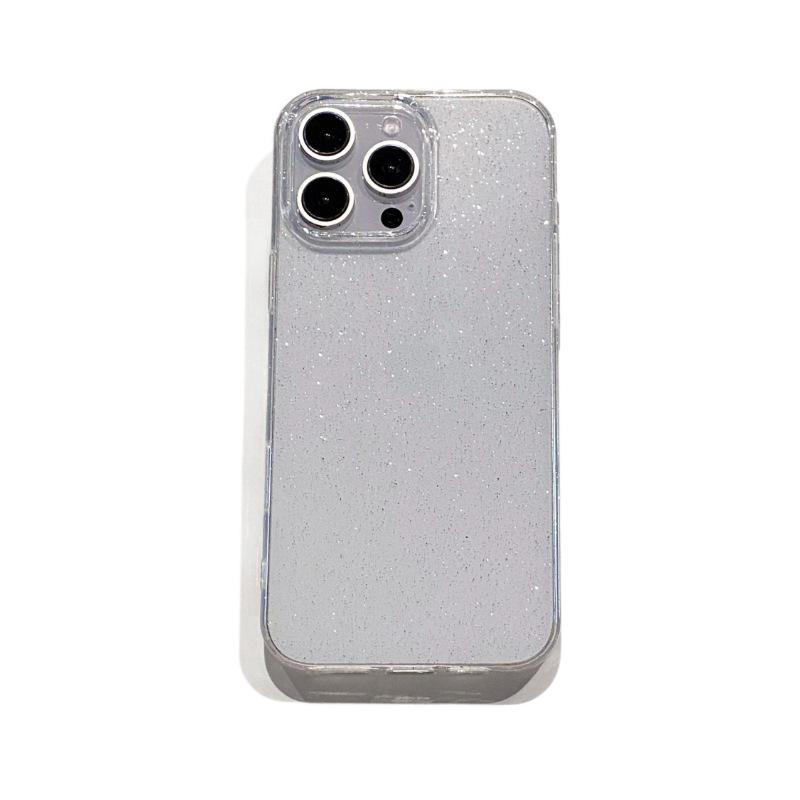 Transparent Glitter Soft Shell Case for iPhone 15/16 Pro Max