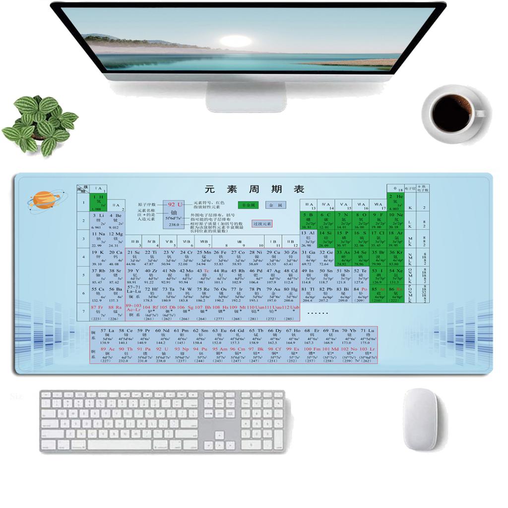 Chemical Element Periodic Table Mouse Pad Large Computer Laptop Office Russian Non-slip Rubber Table Mat New