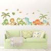 Large Cute Dinosaurs Wall Stickers for Kids Rooms Boy Girl Baby Bedroom Living Room Classroom Wall Decor Cartoon Animal Decal