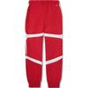 Li Ning Color Block Mid Waist Drawstring Comfortable Breathable Cuffed Knitted Sports Pants Women bottoms Honor-Red AKLUE04-1