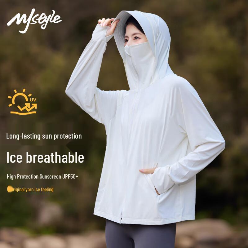 

MJ STYLE Women s UPF50+ Ice Silk Sun Protection Top L