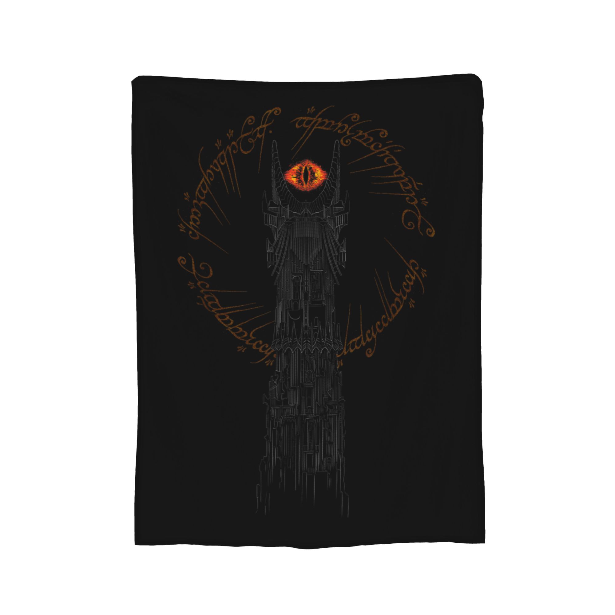 

L-Lords Of The R-Rings Tower of Mordor Blanket Flannel Summer Portable Super Warm Throw Blanket for Bed Bedroom Rug Piece 30x40in