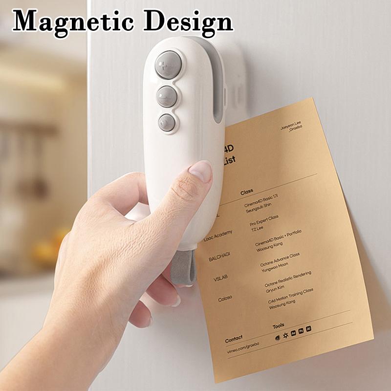 USB Charging Mini Sealing Machine Handheld Plastic Bag Sealing Machine 2In1 Heat Sealer Machine for Snacks Fruit Spices Bags