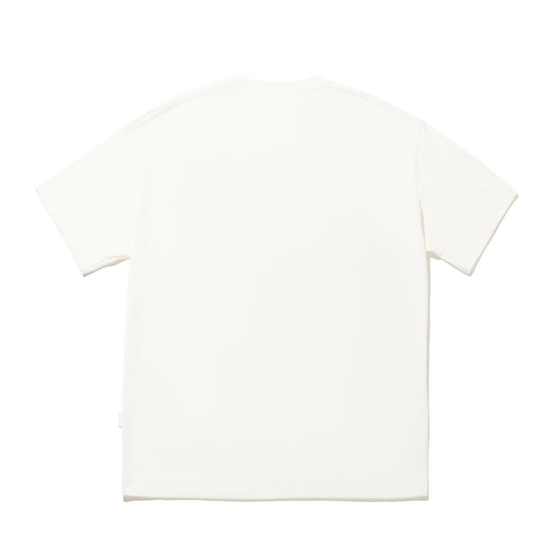 Li Ning Ice Comfort Loose Short Sleeve T-Shirt Unisex Tops Off-White AHSW979-2