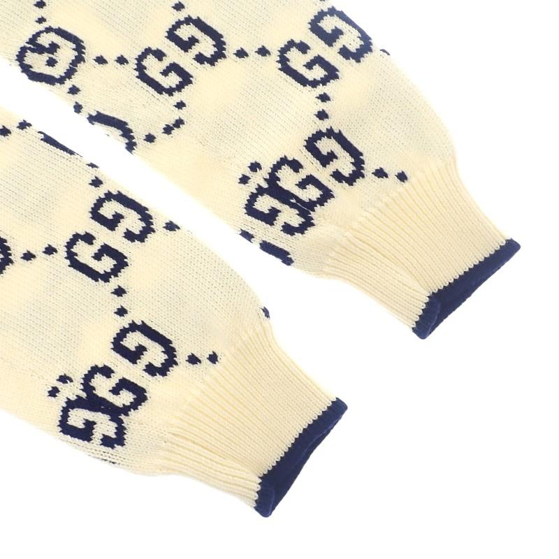 Gucci 694767_XKCDF_9145 S Knit White Cotton Mens