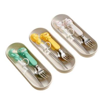 Friends 4-teiliges Trainingsbesteck-Set mit Etui