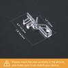 2" Clear Hidden Valance Clips (4-Pack) - Invisible Plastic Brackets for Blinds & Shades - Universal Fit for Wood, Faux Wood, Aluminum
