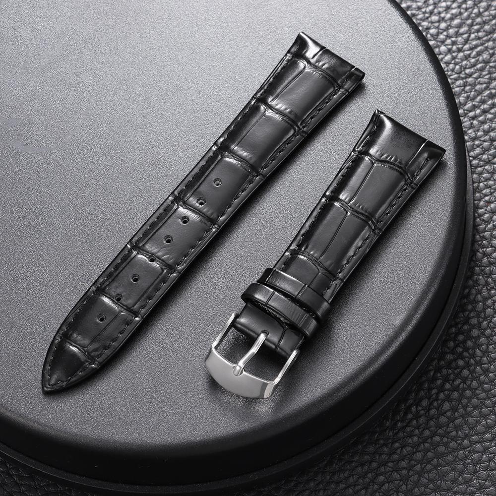 12/14/16/18/20/22mm Universal Faux Leather Wristwatch Band Pin Buckle Brown Strap for Men and Women Soft Business Watch Straps
