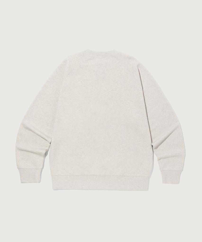 Champion Small Logo Loose Fit Sweatshirt Oatmeal