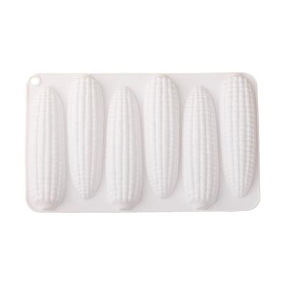 6 Piece Corn Silicone Diy High Simulation French Dessert Chocolate Cake Vegetable Baking Small Heart Shaped Pan