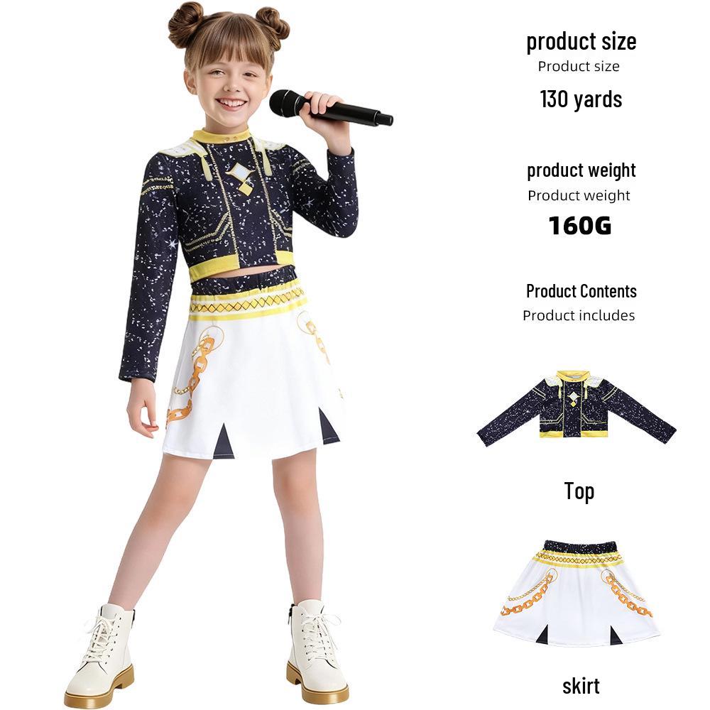 K-POP Demon Hunter Girl Group Cosplay Costume: Mira, Lumi, Zoe Children’s Attire
