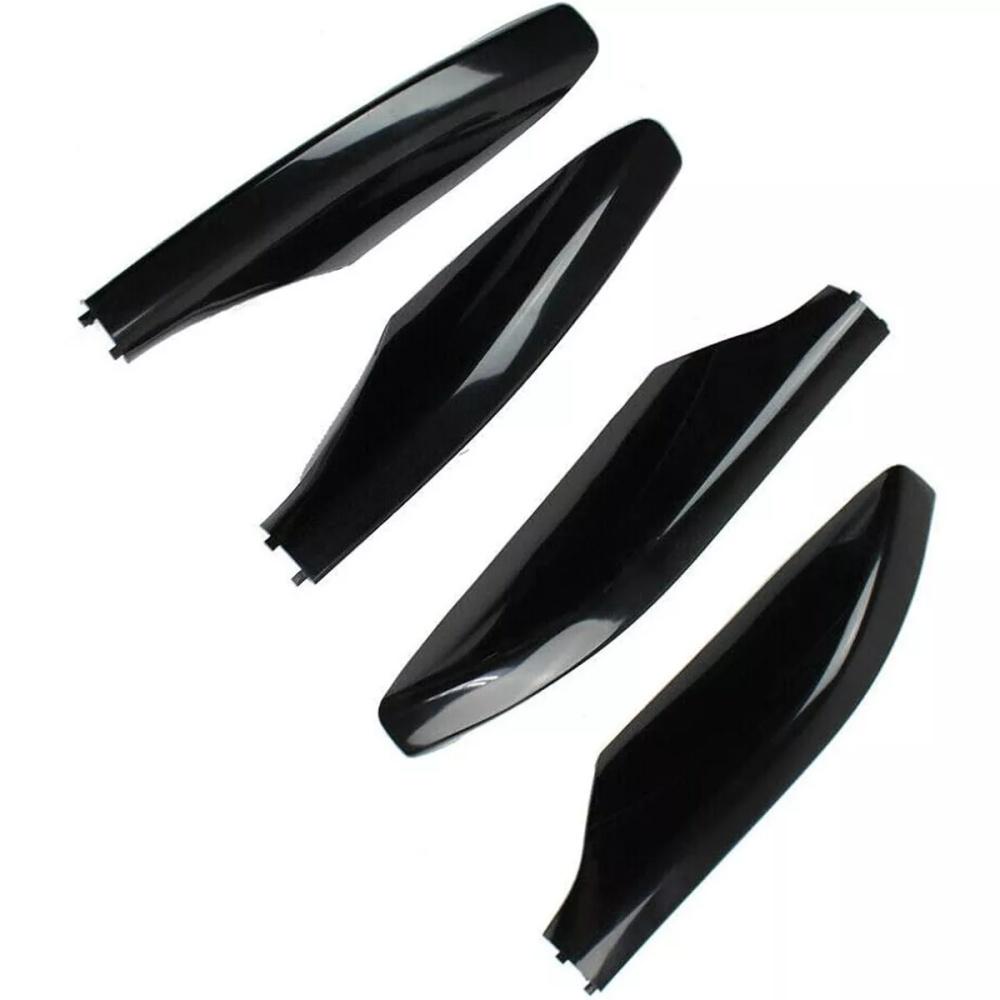 4Pcs Glossy Black Roof Rack Rail End Cover Cap For Toyota Prado 2010-2018