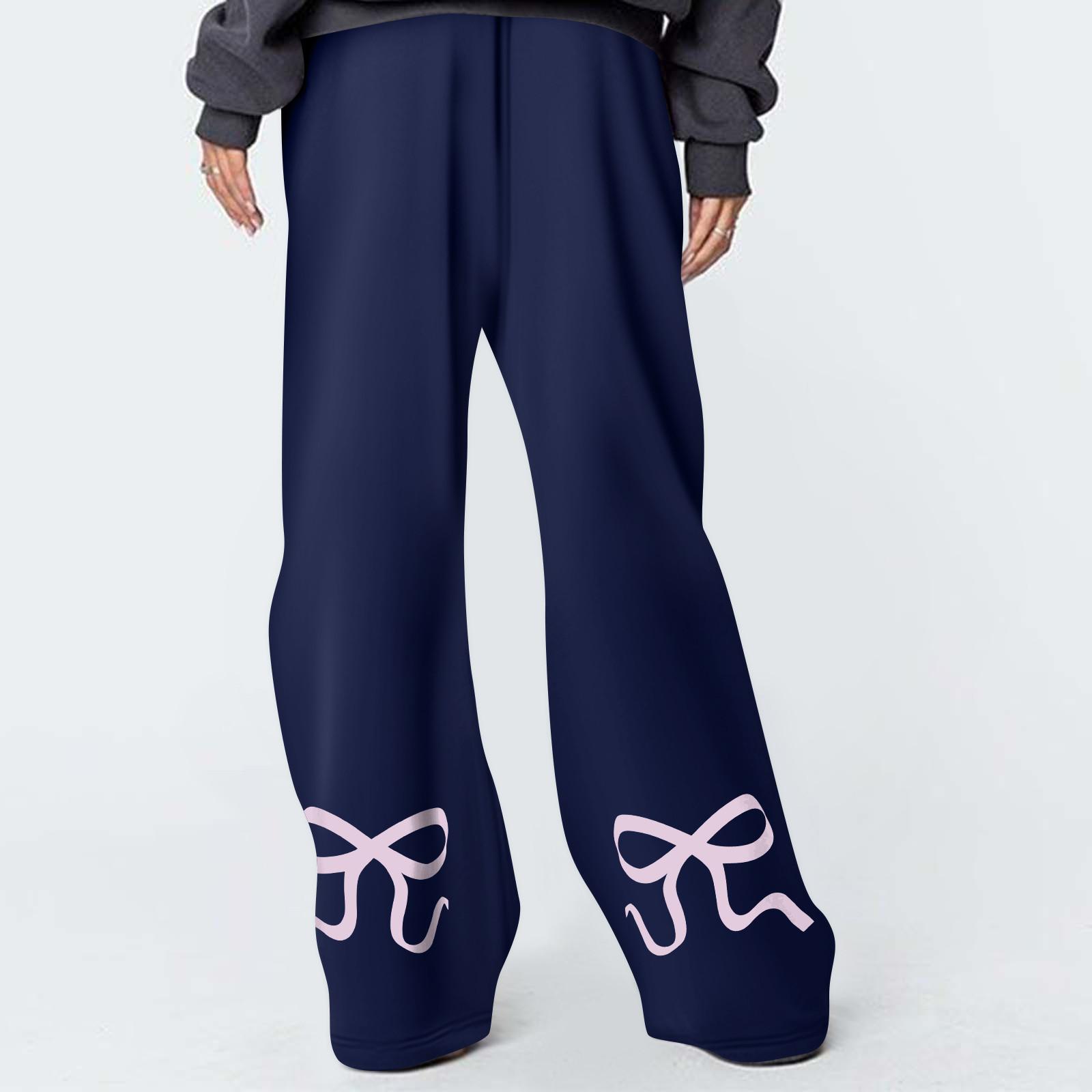 

Женская рабочая одежда, спортивные штаны, повседневные свободные флисовые брюки для бега с высокой талией, женские спортивные штаны, повседневные брюки, штаны для йоги, домашняя одежда M тёмно-синий