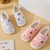 Fashion New Cartoon Animal Cotton Slippers Woman Winter Hook and Loop Bag and Cotton Shoes Women Warm Non-Slip Flat Slides Female