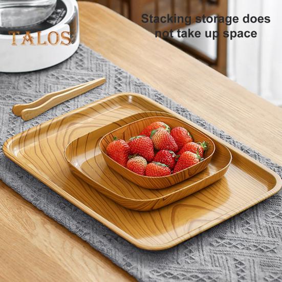 4/8Pcs Spit Bone Dish Large Capacity Storage Rounded Edges Reliable Cake Fruit Dessert Tableware Tray Restaurant Accessories