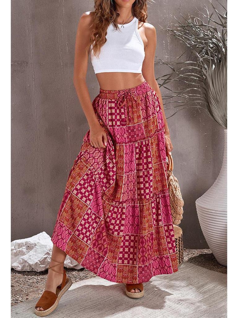 "2024 Women's Bohemian Beach Skirt - European & American Summer Swing"