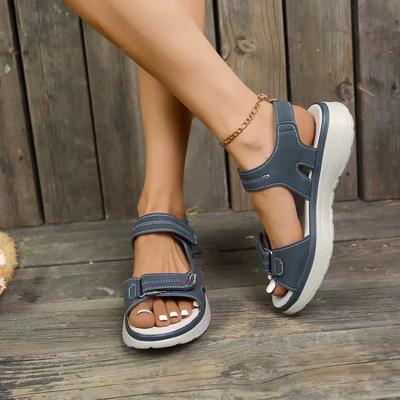 Summer Elegant Women Leather Sandals Women's Sport Style Lightweight Slippers Women Sandals