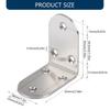4Pcs 90 Degree Angles Brackets 3 Hole Metal Joint Fasteners Rustproof Metal Corner Brace for Cabinets Shelves Assembly