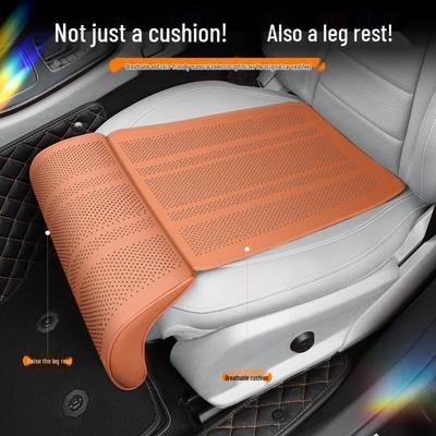 Universal Four-Season Car Seat Cushion with Integrated Leg Rest Extension