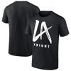 Men's Black LA Knight Big Logo T-Shirt Summer Short Sleeve Women Tee Shirts 2025 New Fashion Sports Children Clothes Tops