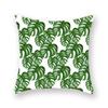 Polyester Decorative Throw Pillows Case Tropical Green Plants Palm Sofa Cushion Cover For Home Living Room Decoration