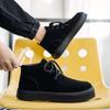 Winter Suede Leather Men Shoes Lace Up Casual Shoes Men Sneakers Breathable Footwear Comfortable Male Sports Tenis Masculino