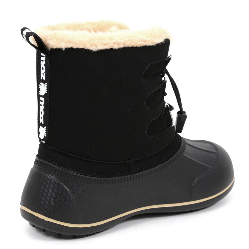 moz Cizme U Bean Scurte Elastice Interioare Cold 19cm, Paracord, Șnur, Boa, Impermeabile, Vreme, Ușoare, Mărime Copii, Negru,