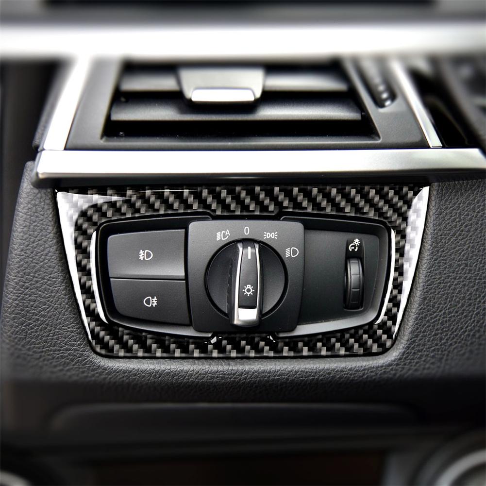 Black Car Interior Decoration Protection Carbon Fiber Sticker For BMW F30 F34 2013-2017 Auto Styling Accessories