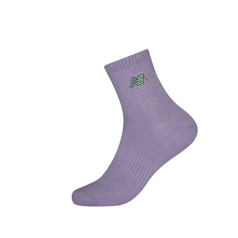 New Balance SS25 Crew Socks Unisex 1 Pack Purple LAS52404-GRV L