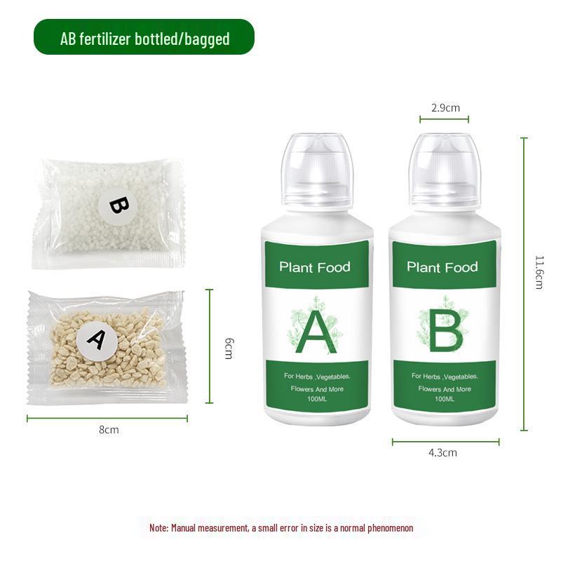Cotton Biochar AB Fertilizer for Hydroponics Compatible with Aerogarden - Free Sample