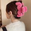 Hair Claw Fashion Plush Big Crab Hair Clip Women's Back Clip For Thick Hair Cute Plush Ponytail Hair Accessories 14cm Large