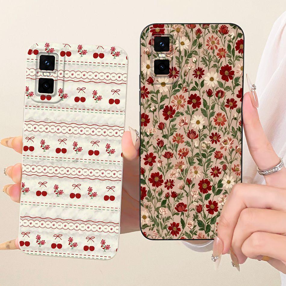 For Infinix GT 30 Pro X6873 Cute Cat Flower Cartoon Phone Case For Infinix GT30 Pro 5G Shockproof Soft Silicone Covers Bumpers
