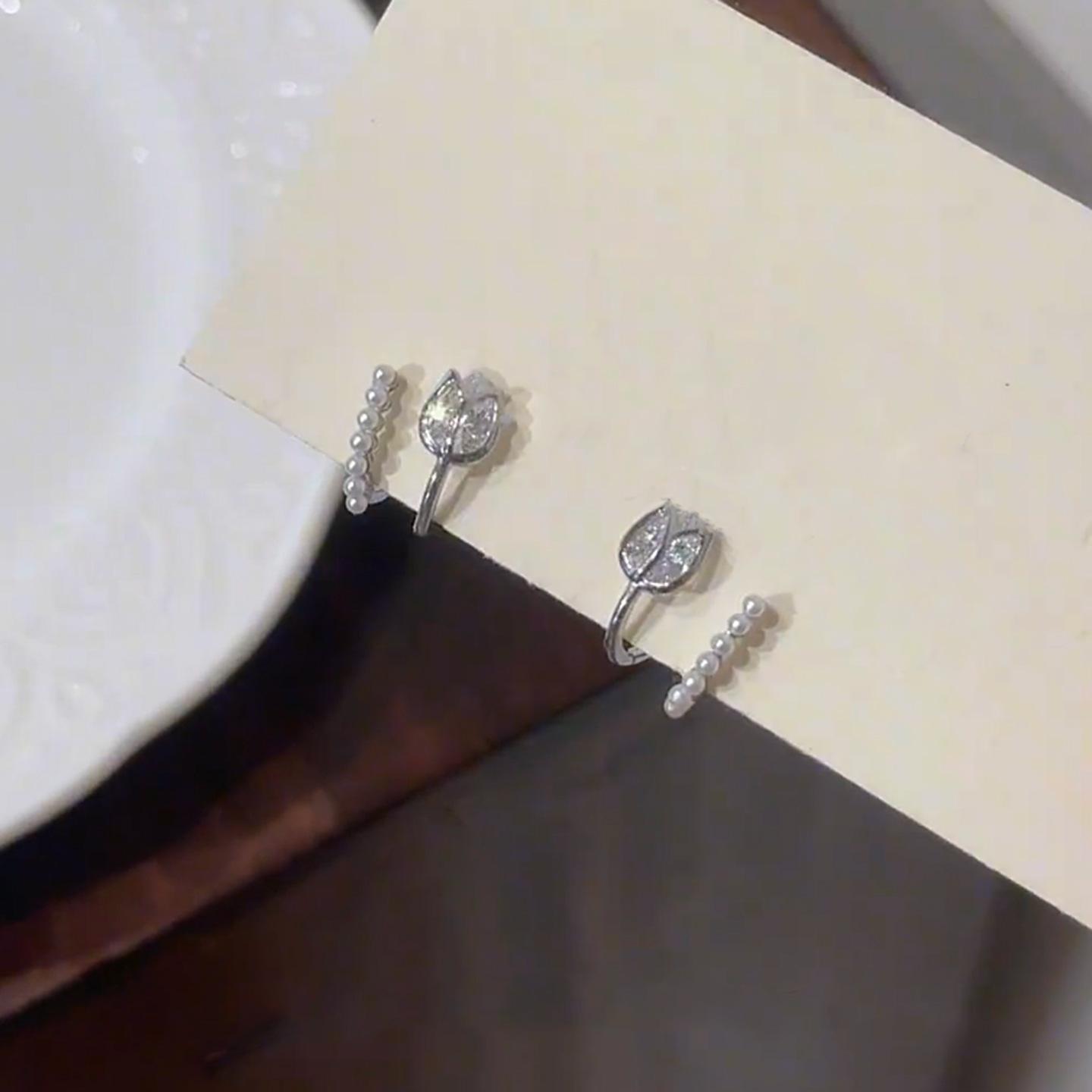 

Серебряные серьги-тюльпаны с жемчугом 0 Новая легкая роскошь Премиальный нишевый темперамент Универсальные серьги-пусеты