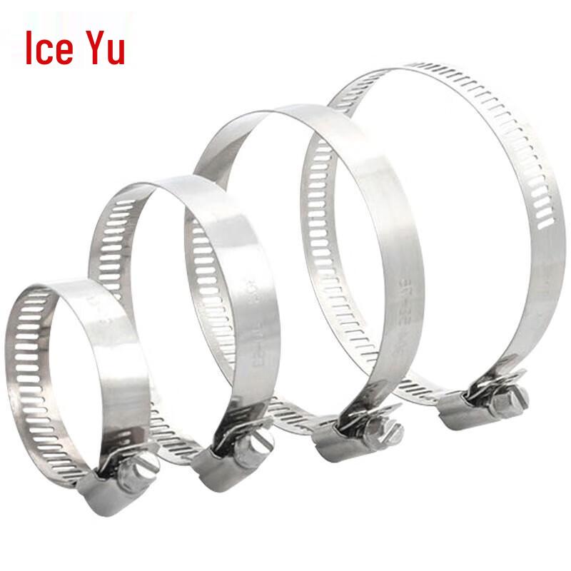 Bing Yu 304 Stainless Steel American Style Hose Clamp 14-27mm
