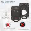 Key Fob Shell Case Replacement Fits for Chevy Silverado Colorado GMC Canyon Sierra 2014 2015 2016 2017 2018      Keyless Entry Remote Control 4