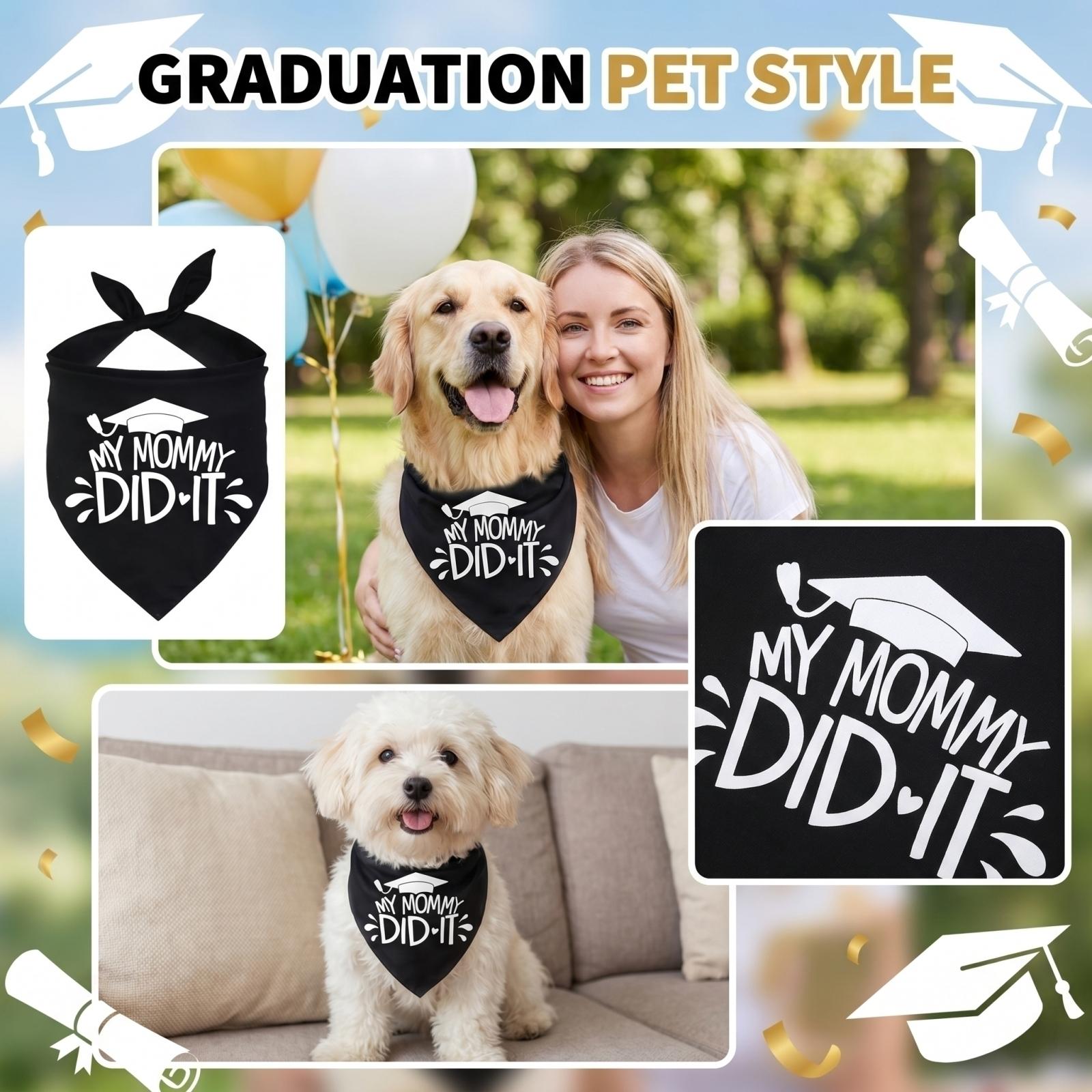 

Graduation Pet Decoration Fashion Scarf One Size