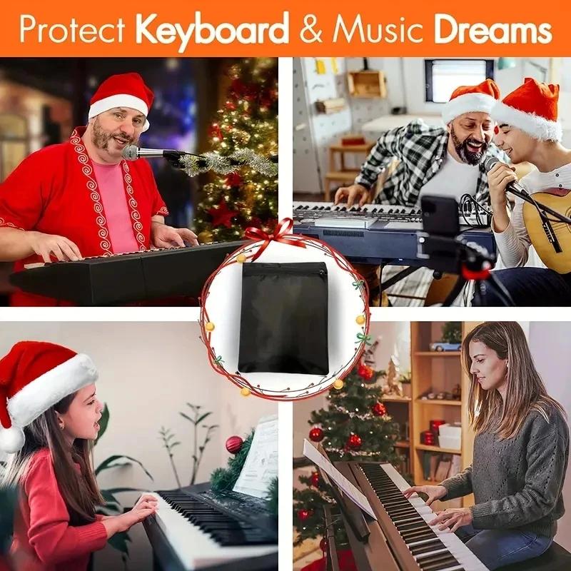 61\88 key Keys Piano Keyboard Dust Cover Adjustable Breathable Heat Radiationd Piano Keyboard Covers for Digital Electric Pianos