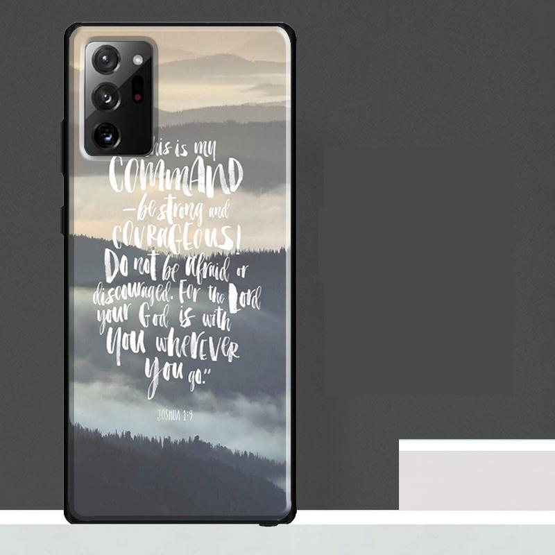 Bible Verse Quotes Case For Samsung Galaxy S25 S24 S23 Ultra S9 S10 S20 S21 S22 Plus S23 FE S25 FE Phone Cover