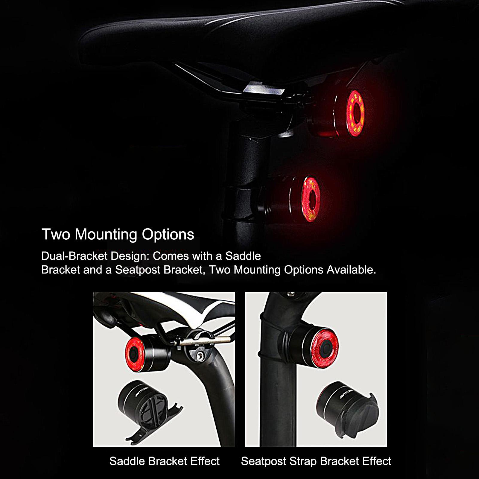 

Bike Brake Light Smart LED Bike Tail Light Waterproof Brake Sensing Lamp For Riding Mountain Road Daily Commuting Camping China Mainland